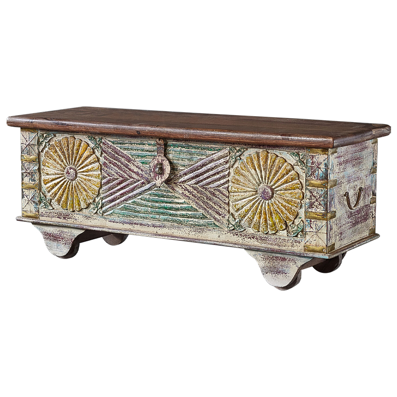 Сундук резной Advaith Carved Antique Chest Бежевый Мульти Коричневый Сундук резной Advaith Carved Antique Chest Бежевый Мульти Коричневый в Орле | Loft Concept