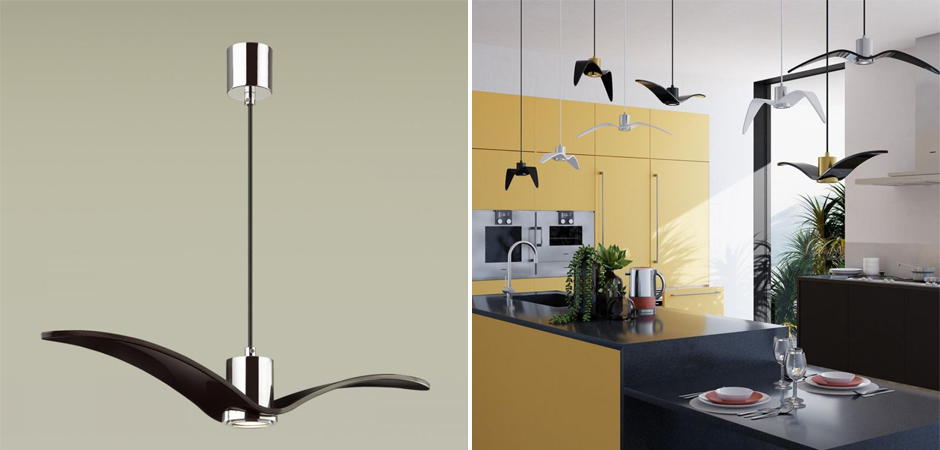 Подвесной светильник Seagull Scope Chrome черный Подвесной светильник Seagull Scope Chrome черный - Loft-Concept в Орле