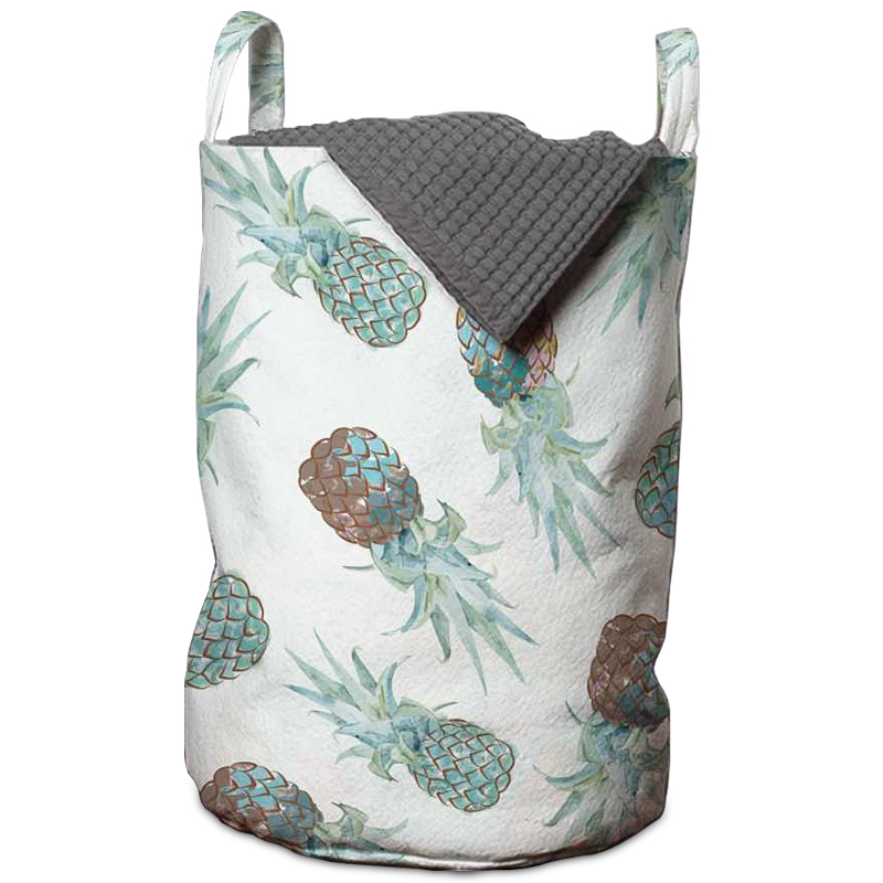 Корзина Pineapple Pattern Basket Голубой пастельный Белый в Орле | Loft Concept 