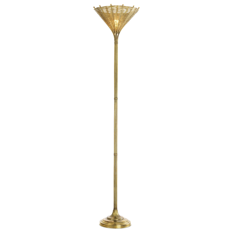 Торшер Eichholtz Floor Lamp Kon Tiki Винтажная латунь в Орле | Loft Concept 