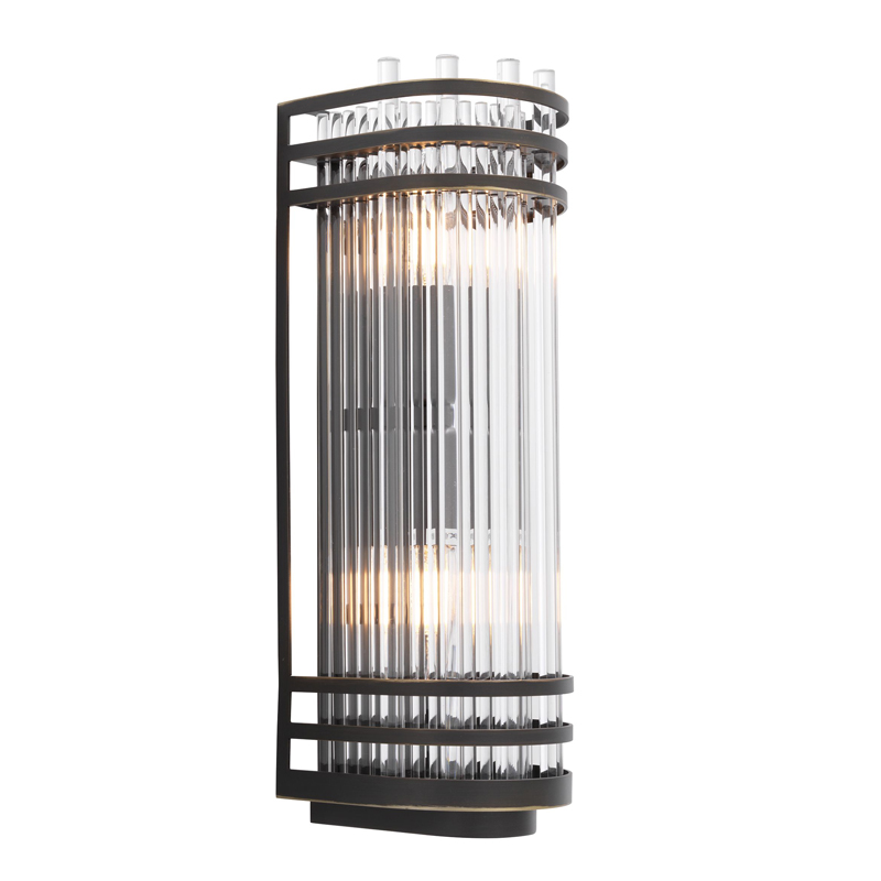 Бра Eichholtz Wall Lamp Gulf S Bronze Темная бронза Прозрачный Бра Eichholtz Wall Lamp Gulf S Bronze Темная бронза Прозрачный в Орле | Loft Concept
