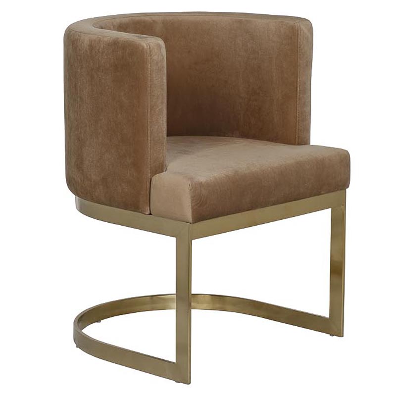 Стул Disalia Chair light brown Коричневый Золотой Стул Disalia Chair light brown Коричневый Золотой в Орле | Loft Concept