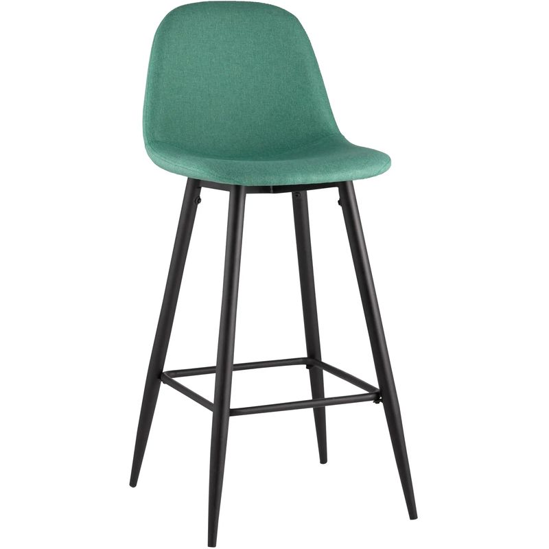 Барный Стул Archie Chair Зеленая Рогожка Зеленый Черный Барный Стул Archie Chair Зеленая Рогожка Зеленый Черный в Орле | Loft Concept
