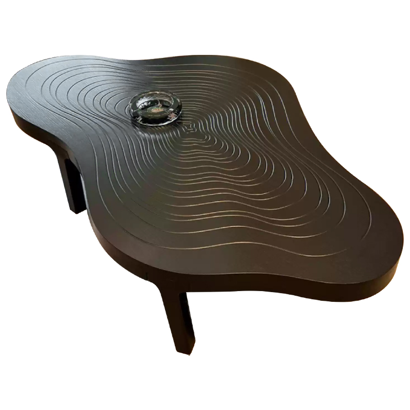 Кофейный стол Wade Curved Coffee Table Коричневый Кофейный стол Wade Curved Coffee Table Коричневый в Орле | Loft Concept