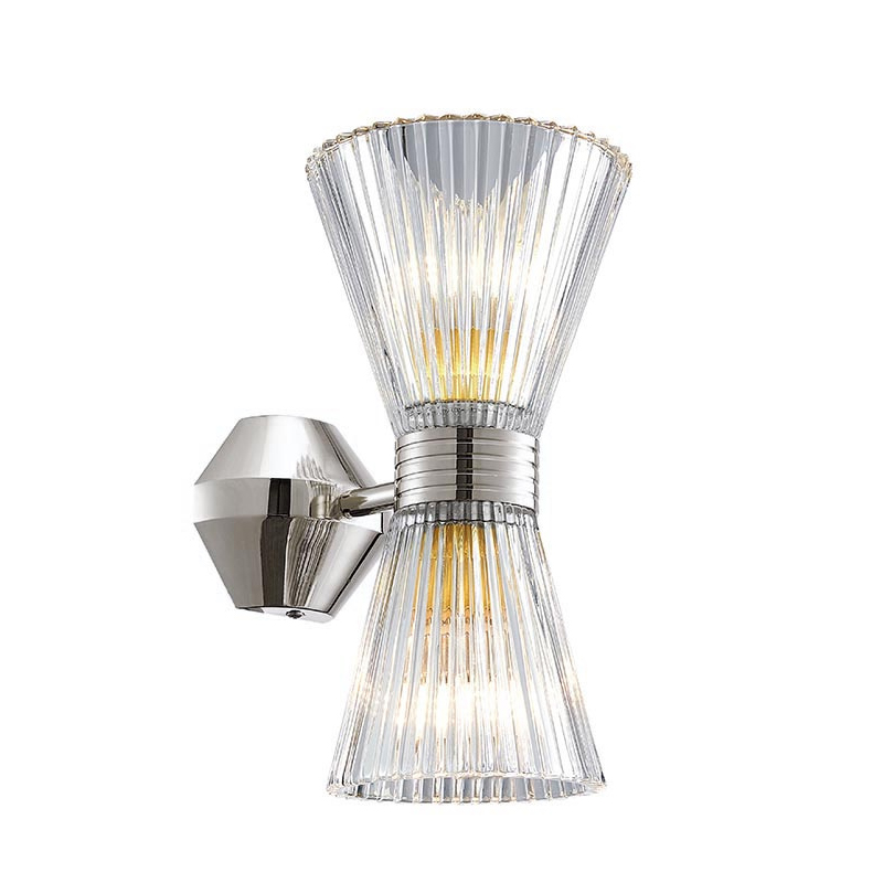 Бра Glass Horn Light nickel Прозрачное Стекло Никель Бра Glass Horn Light nickel Прозрачное Стекло Никель в Орле | Loft Concept