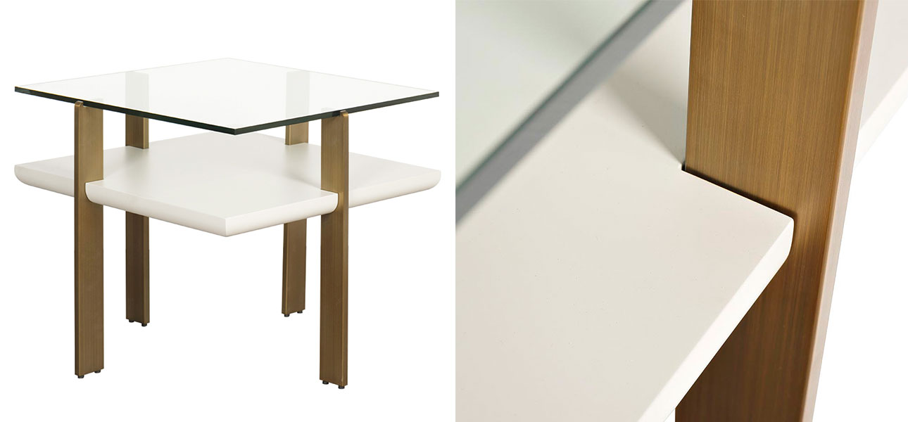 Столик журнальный стеклянный Halibut - фото