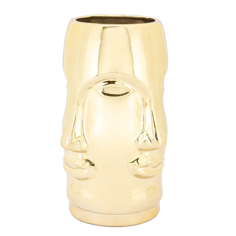 Ваза VASE MING FACE Gold Глянцевое золото Ваза VASE MING FACE Gold Глянцевое золото в Орле | Loft Concept