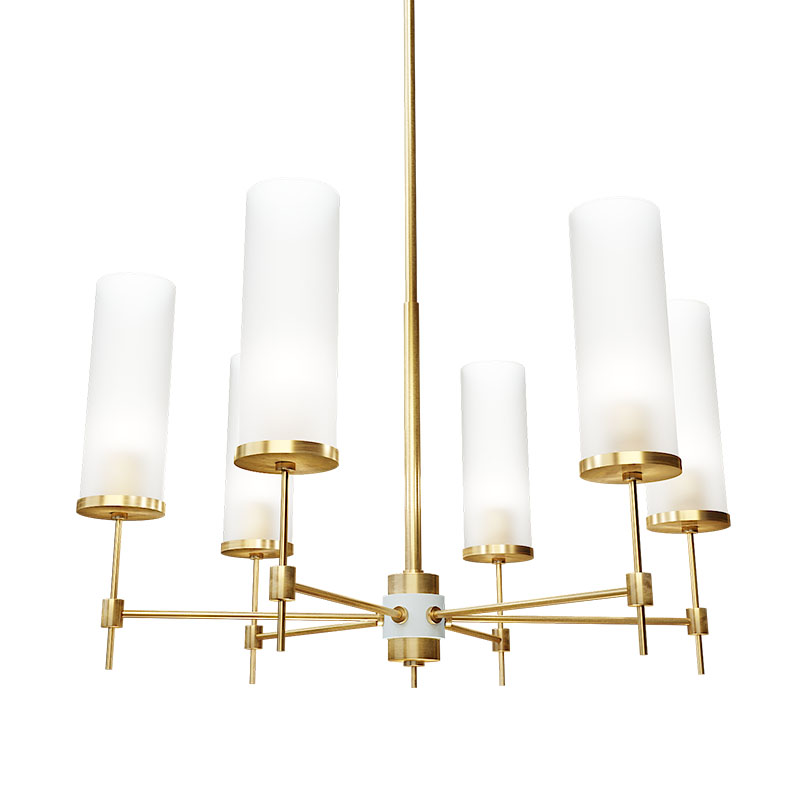 Люстра Дизайнерская Candle Holder из Сатинированной Латуни Латунь Белый Люстра Дизайнерская Candle Holder из Сатинированной Латуни Латунь Белый в Орле | Loft Concept