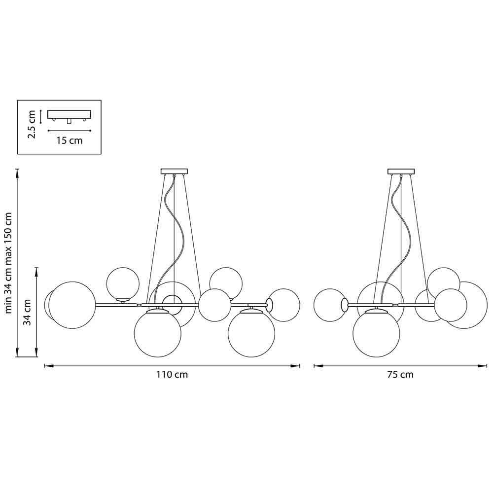 Люстра Bubbles on 4 Rings Chandelier Люстра Bubbles on 4 Rings Chandelier в Орле