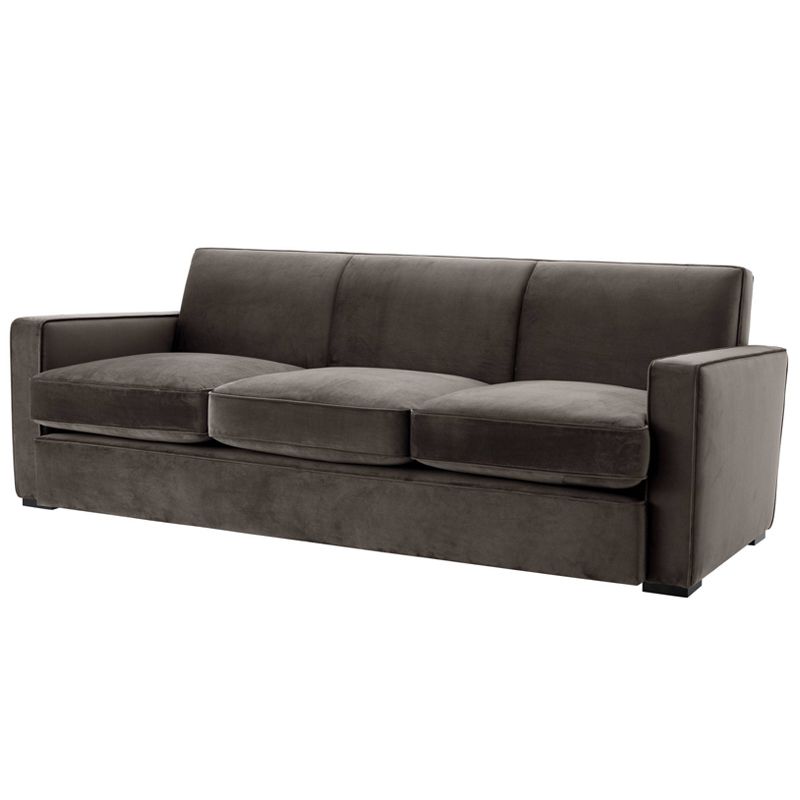 Диван Eichholtz Sofa Edmond grey Серый Черный Диван Eichholtz Sofa Edmond grey Серый Черный в Орле | Loft Concept