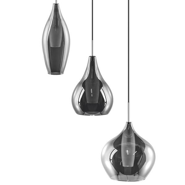 Люстра Candiano Smoke Triple Дымчатый (Smoke) Хром Люстра Candiano Smoke Triple Дымчатый (Smoke) Хром в Орле | Loft Concept