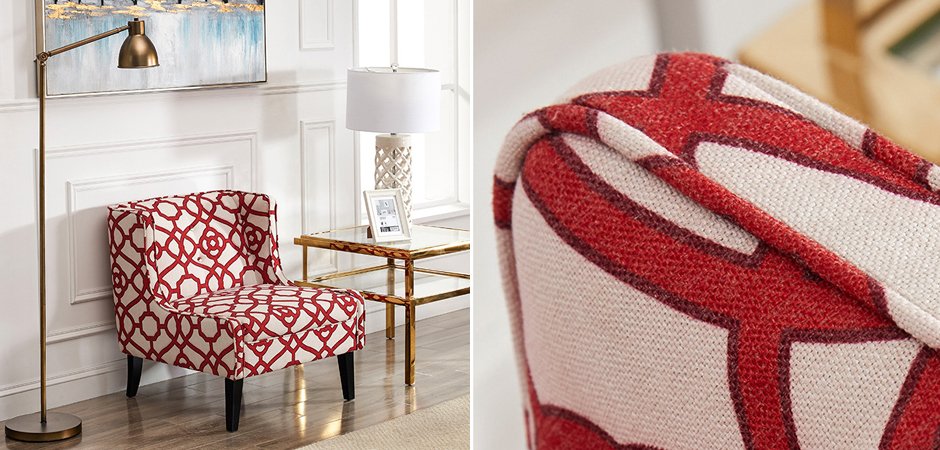 Кресло Red and White Ornament Кресло Red and White Ornament - Loft-Concept в Орле