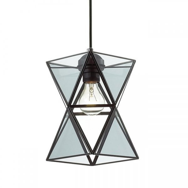 Подвесной светильник PolyPyramid Glass Pendant Прозрачный Подвесной светильник PolyPyramid Glass Pendant Прозрачный в Орле | Loft Concept