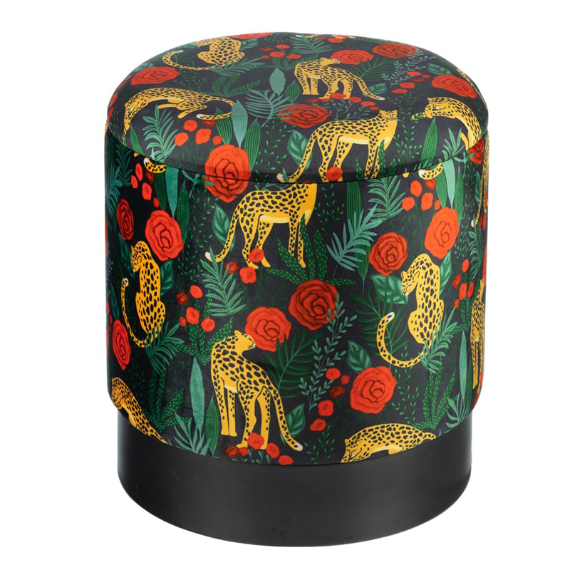 Пуф Bright PUF Print Черный Мульти Пуф Bright PUF Print Черный Мульти в Орле | Loft Concept