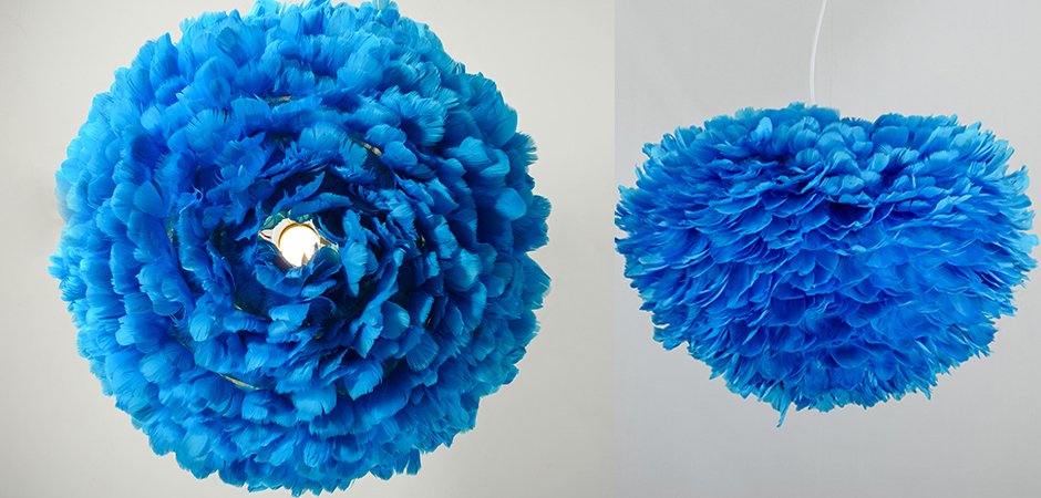 Люстра из перьев Plumage Blue Люстра из перьев Plumage Blue - Loft-Concept в Орле