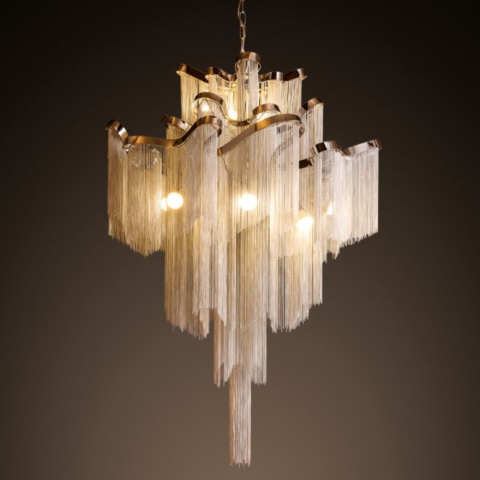 Люстра Ava Chain Atlantis Chandelier Хром Темный хром Золотой Люстра Ava Chain Atlantis Chandelier Хром Темный хром Золотой в Орле | Loft Concept