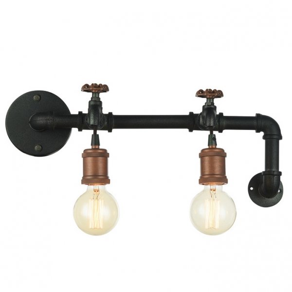 Бра Plumbing Bra Double Черный в Орле | Loft Concept 