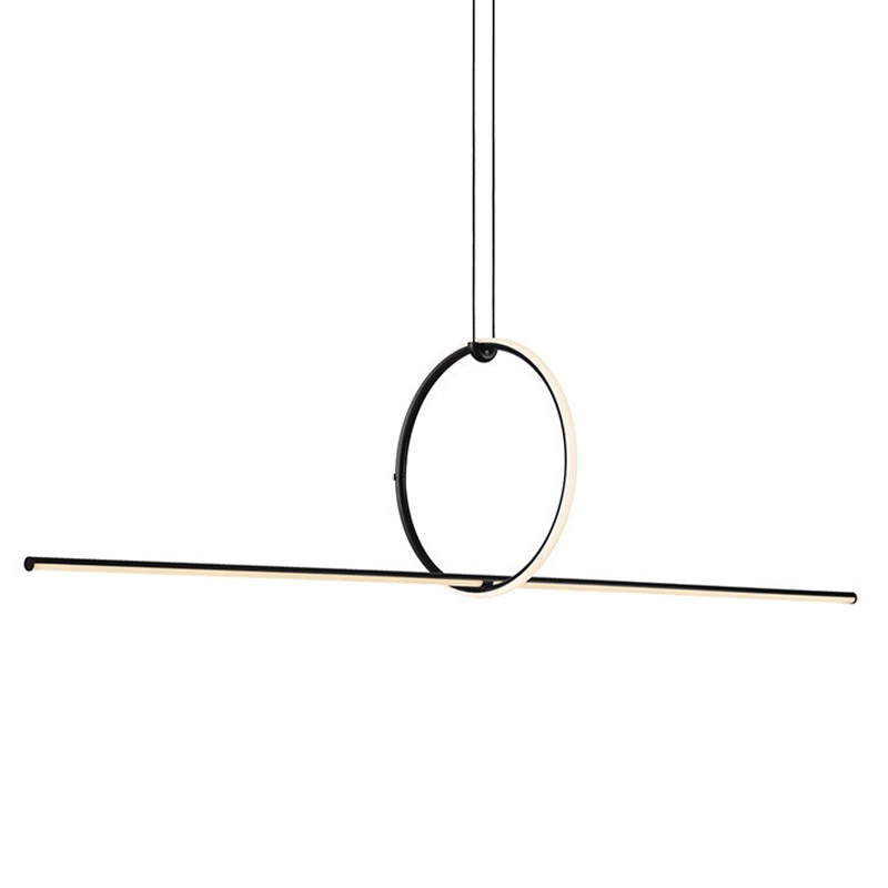 Подвесной светильник Sircle Line Black Led Lamp Черный Подвесной светильник Sircle Line Black Led Lamp Черный в Орле | Loft Concept