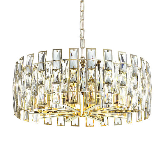 Люстра Tribuno Chandelier 10 Золотой Прозрачный Люстра Tribuno Chandelier 10 Золотой Прозрачный в Орле | Loft Concept