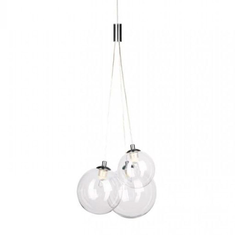 Люстра Multi Ball White Серебряный Прозрачное Стекло Люстра Multi Ball White Серебряный Прозрачное Стекло в Орле | Loft Concept