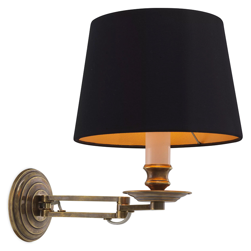 Бра Eichholtz Wall Lamp Eclips Латунь Черный Бра Eichholtz Wall Lamp Eclips Латунь Черный в Орле | Loft Concept