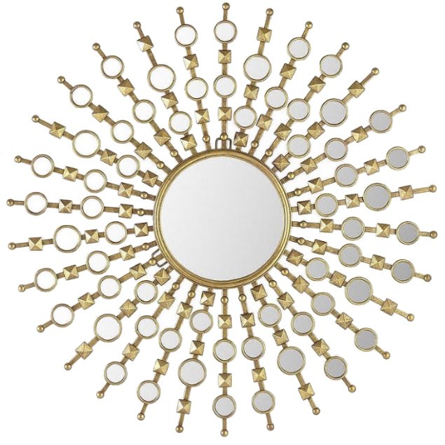 Зеркало Art Deco Sun Золотой Зеркало Art Deco Sun Золотой в Орле | Loft Concept