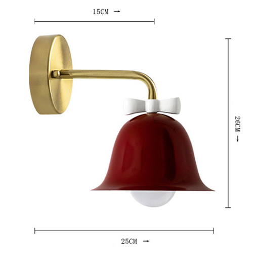 Бра Колокольчик Bell with Bow Red Wall Lamp Красный Бра Колокольчик Bell with Bow Red Wall Lamp Красный в Орле