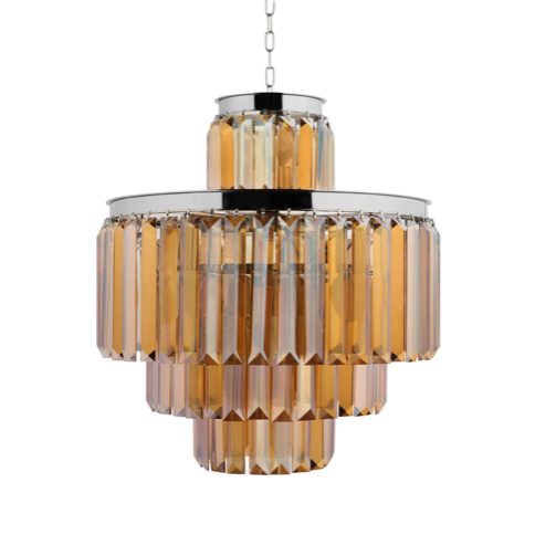 Люстра RH 1920s Odeon Smoke Chandelier 50/4 Янтарь (Amber) Хром Люстра RH 1920s Odeon Smoke Chandelier 50/4 Янтарь (Amber) Хром в Орле | Loft Concept