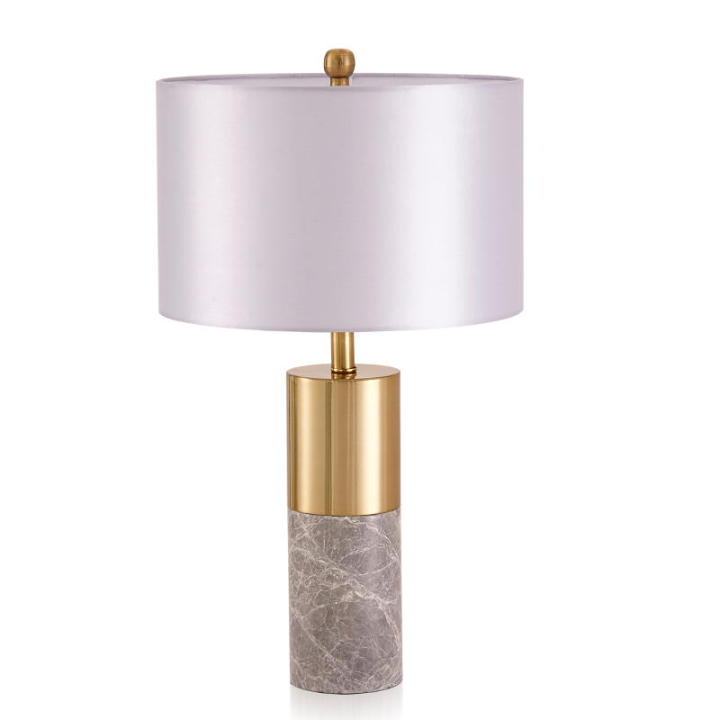 Настольная лампа ZOEY TABLE LAMP Gray base White shade Золотой Белый Серый Настольная лампа ZOEY TABLE LAMP Gray base White shade Золотой Белый Серый в Орле | Loft Concept