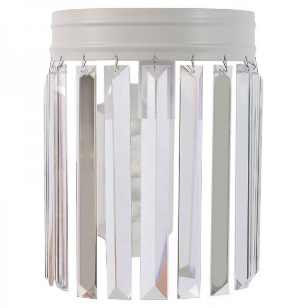 Настенная лампа RH Odeon Clear Glass White Bra Белый Прозрачное Стекло Настенная лампа RH Odeon Clear Glass White Bra Белый Прозрачное Стекло в Орле | Loft Concept