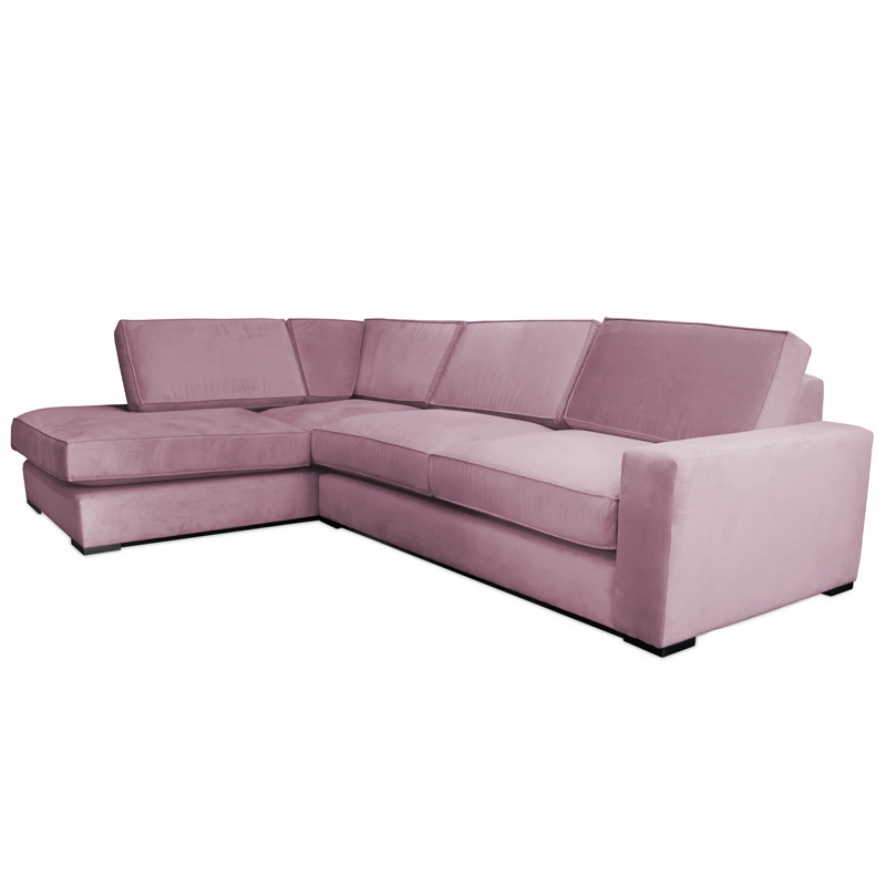 Диван угловой Lombardi Sofa вялая роза Дымчатая Роза Диван угловой Lombardi Sofa вялая роза Дымчатая Роза в Орле | Loft Concept