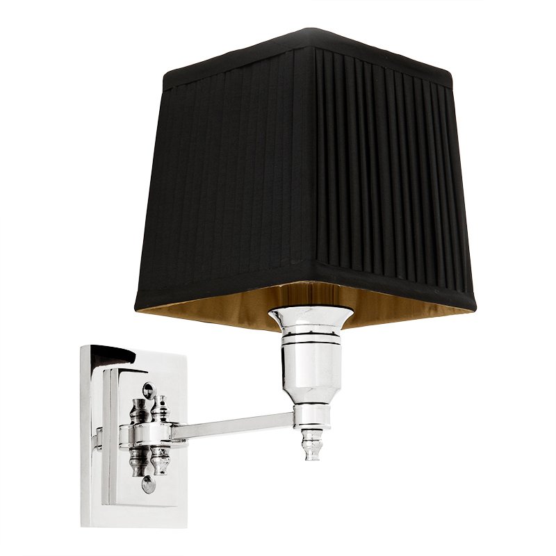 Бра Wall Lamp Lexington Single Nickel+Black Никель Черный Бра Wall Lamp Lexington Single Nickel+Black Никель Черный в Орле | Loft Concept