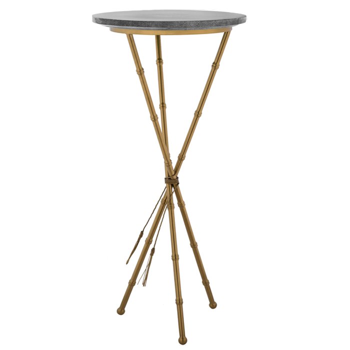 Green Stingray Skin Side Tables Gray Серый Золотой Green Stingray Skin Side Tables Gray Серый Золотой в Орле | Loft Concept