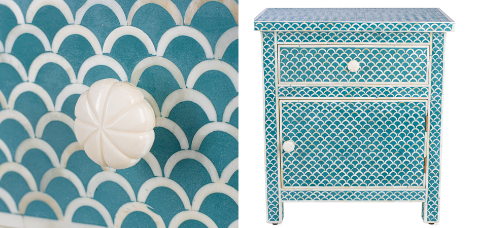 Тумба bone fish scale inlay cupboard Тумба bone fish scale inlay cupboard - Loft-Concept в Орле