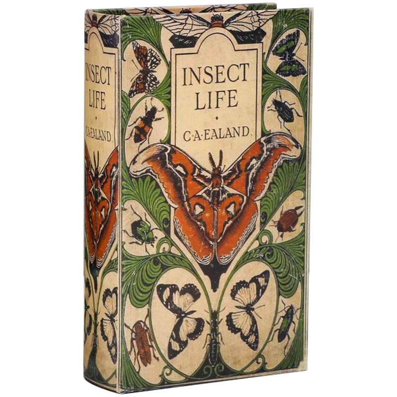 Шкатулка-книга с сейфом Insect Life Book Box Зеленый Бежевый Мульти Шкатулка-книга с сейфом Insect Life Book Box Зеленый Бежевый Мульти в Орле | Loft Concept