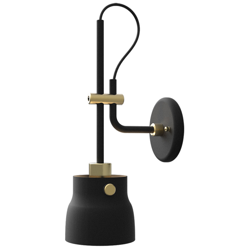 Бра RAM PLASENCIA Wall Lamp Черный Латунь в Орле | Loft Concept 