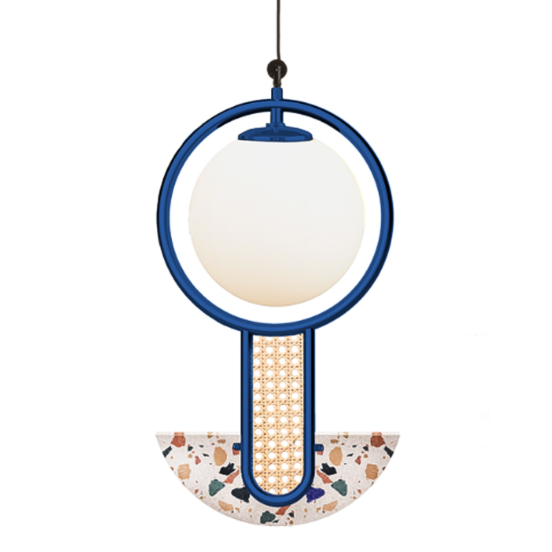 Подвесной Светильник UTU Soulful Lighting FRAME II CIRCULAR Cobalt Синий Белое матовое стекло Бежевый Черный Подвесной Светильник UTU Soulful Lighting FRAME II CIRCULAR Cobalt Синий Белое матовое стекло Бежевый Черный в Орле | Loft Concept