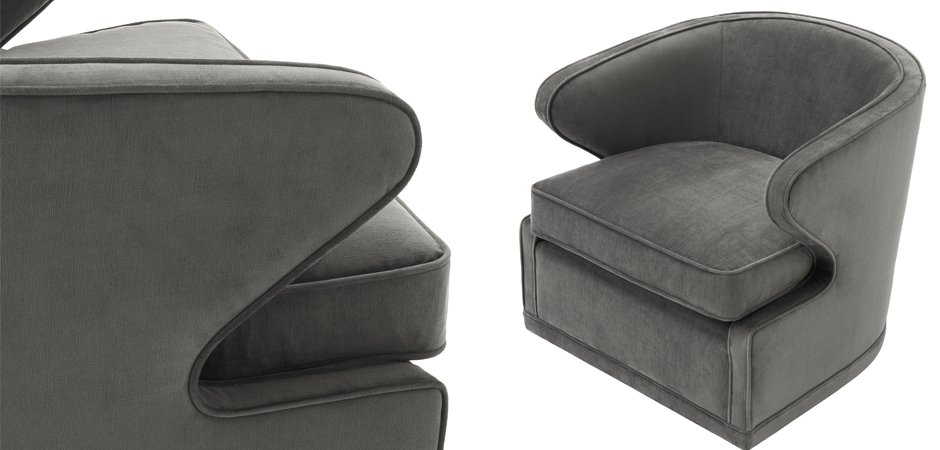 Кресло Eichholtz Chair Dorset Grey Кресло Eichholtz Chair Dorset Grey - Loft-Concept в Орле