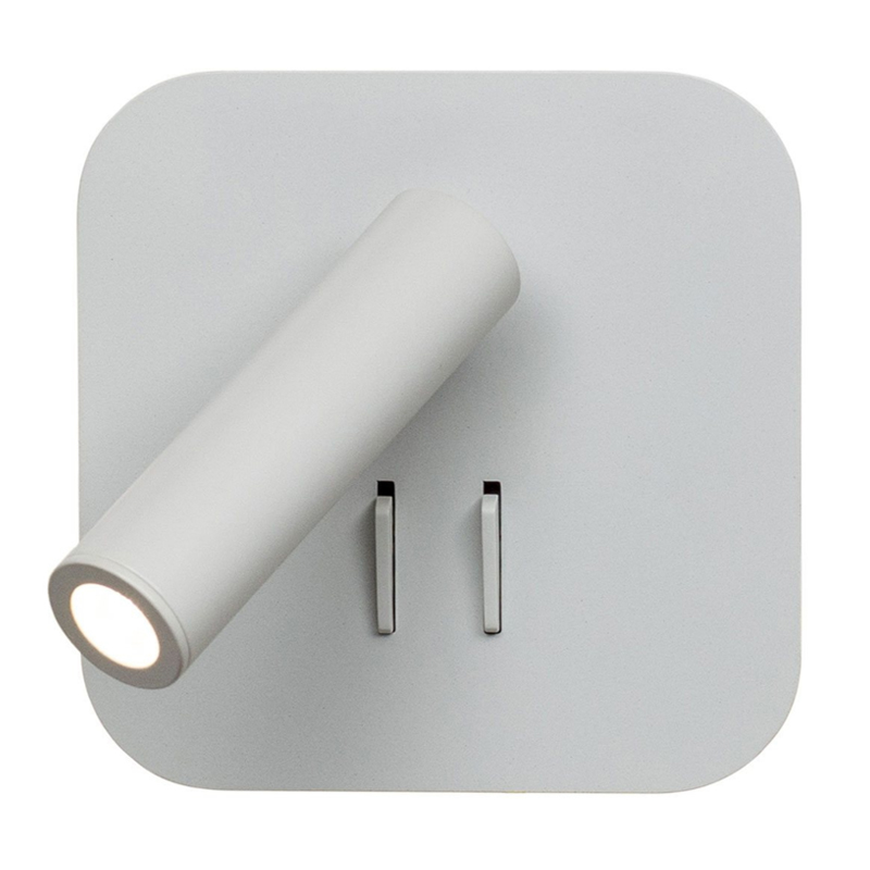 Настенный спот White Square Spot Wall Lamp Белый Настенный спот White Square Spot Wall Lamp Белый в Орле | Loft Concept