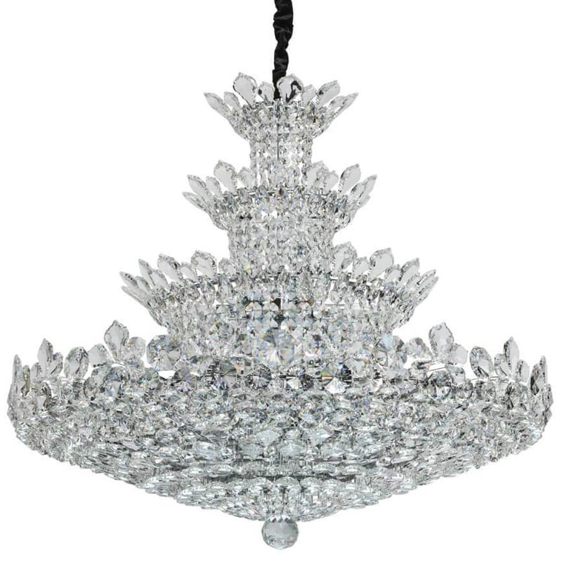 Люстра Griselda Crystal Chandelier 100 Хром Прозрачный Люстра Griselda Crystal Chandelier 100 Хром Прозрачный в Орле | Loft Concept