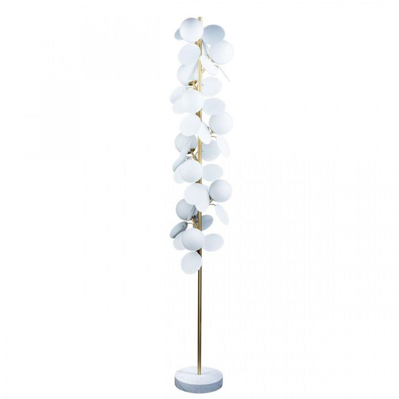 Торшер MATISSE Floor Lamp White Золотой Белый Торшер MATISSE Floor Lamp White Золотой Белый в Орле | Loft Concept