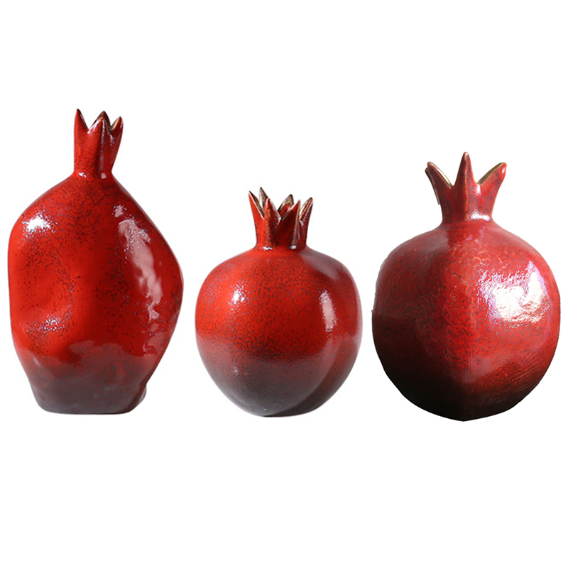 Декоративная статуэтка Pomegranate Statuette Красный Золотой Декоративная статуэтка Pomegranate Statuette Красный Золотой в Орле | Loft Concept
