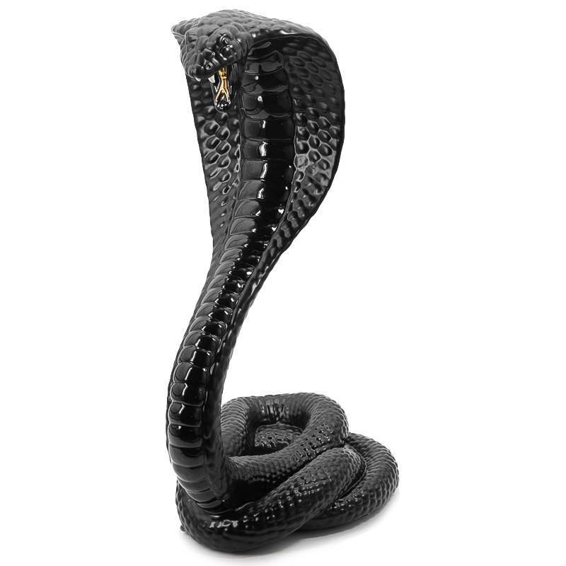 Статуэтка COBRA Черный Глянцевое золото Статуэтка COBRA Черный Глянцевое золото в Орле | Loft Concept