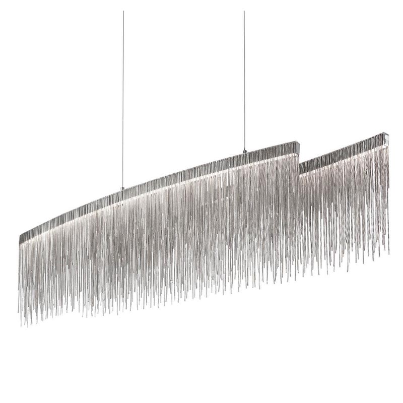 Люстра Atlantis Chain Chandelier Line Chrome Хром в Орле | Loft Concept 