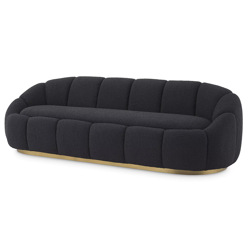 Диван Eichholtz Sofa Inger Black Черный Латунь в Орле | Loft Concept 