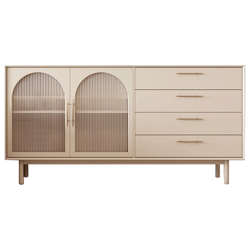 Комод Trystan Arch Chest of Drawers Бежевый Золотой Комод Trystan Arch Chest of Drawers Бежевый Золотой в Орле | Loft Concept