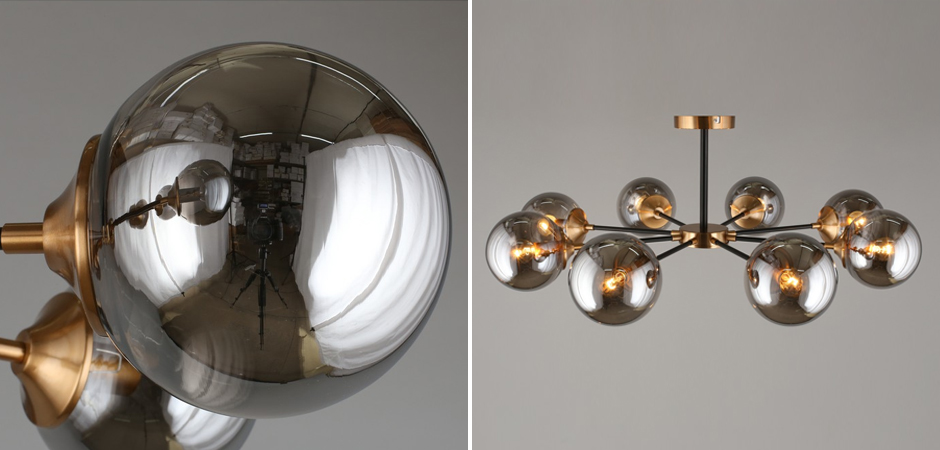 Потолочный светильник Smoky Sphere Black Потолочный светильник Smoky Sphere Black - Loft-Concept в Орле