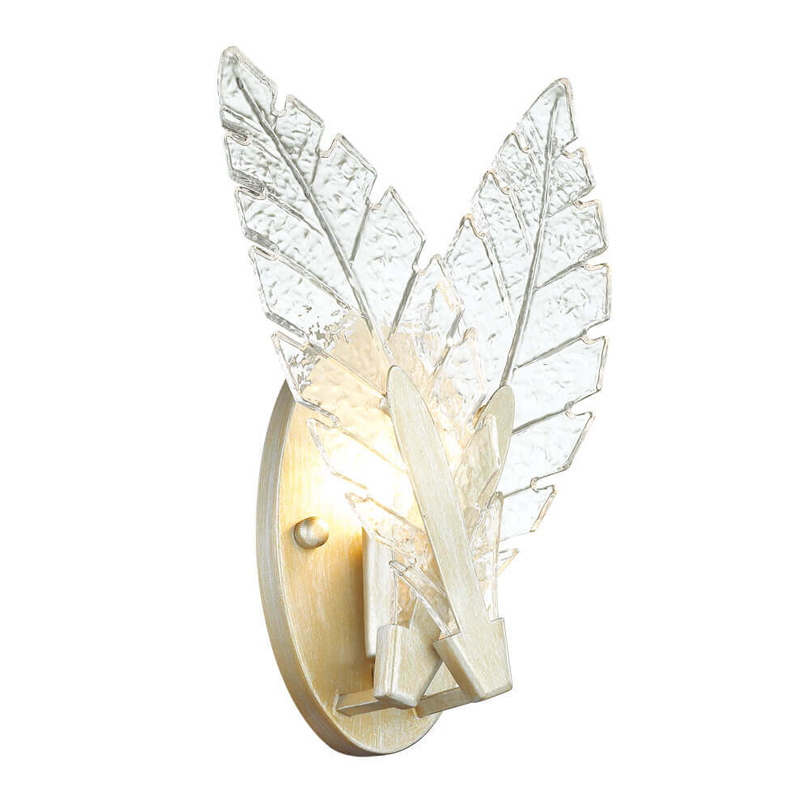 Бра Glass Petals Sconce Золотой Прозрачный (Transparent) Бра Glass Petals Sconce Золотой Прозрачный (Transparent) в Орле | Loft Concept