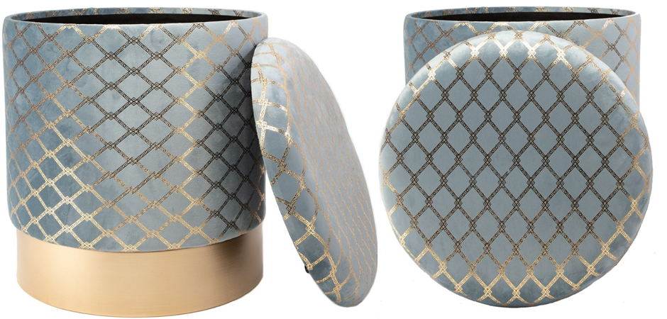 Пуф PUF Upholstery Gold Mesh голубой Пуф PUF Upholstery Gold Mesh голубой - Loft-Concept в Орле