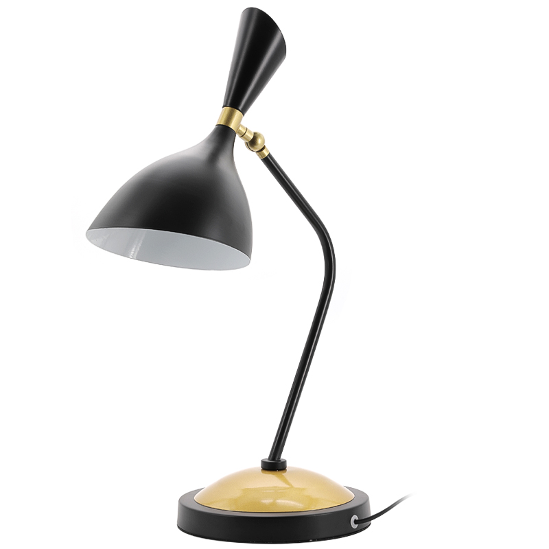 Настольная лампа Duke Table Lamp Черный Золотой в Орле | Loft Concept 